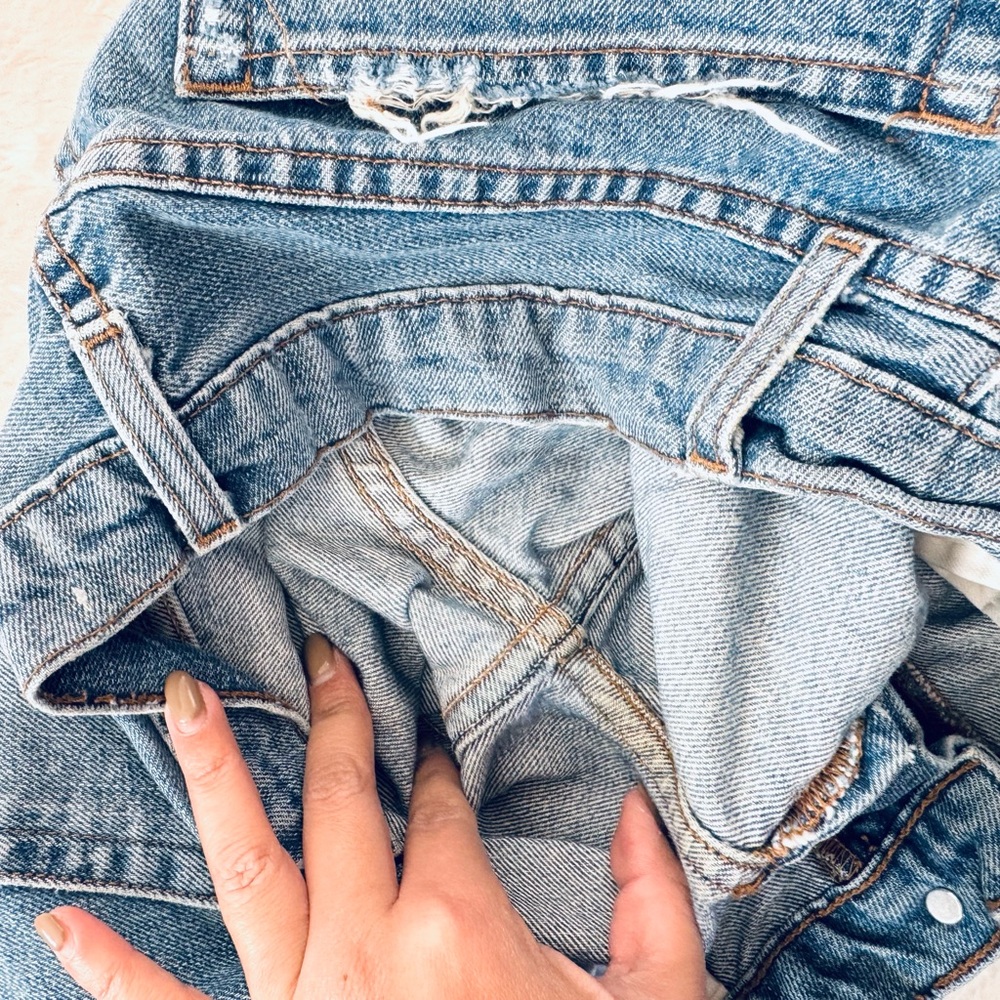 Reformation The Julia High Rise Cigarette Jean in Antigua Wash Distressed Sz 29 - Picture 15 of 15